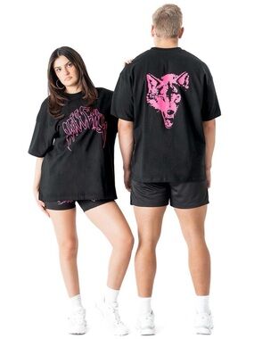Kill Crew Oversized "Classic" T-Shirt - Black / Pink Porrada Series Vol.1 Unisex